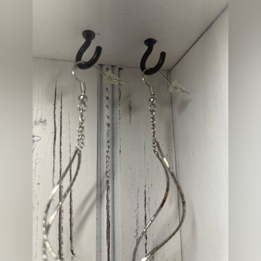 Happy Earrings Silver Fish Hook